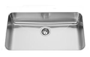 Kindred QSUA1933-8 1 Bowl Undermount Sink - Stainless Steel