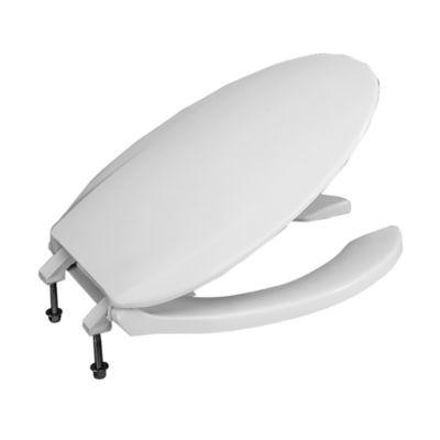 Toto SC134#01 Commercial Elongated Open Front Toilet Seat - Cotton White