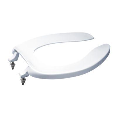 Toto SC534#01 Commercial Elongated Open Front Toilet Seat - Cotton White