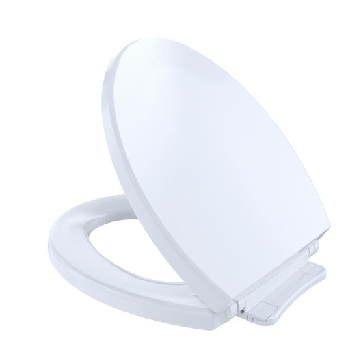 Toto SS113#01 SoftClose®Non Slamming  Slow Close Round Toilet Seat and Lid - Cotton White