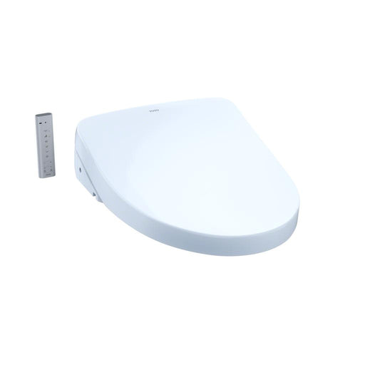 Toto SW3046#01 WASHLET S500e Elongated Bidet Toilet Seat with ewater+ and Contemporary Lid - Cotton White