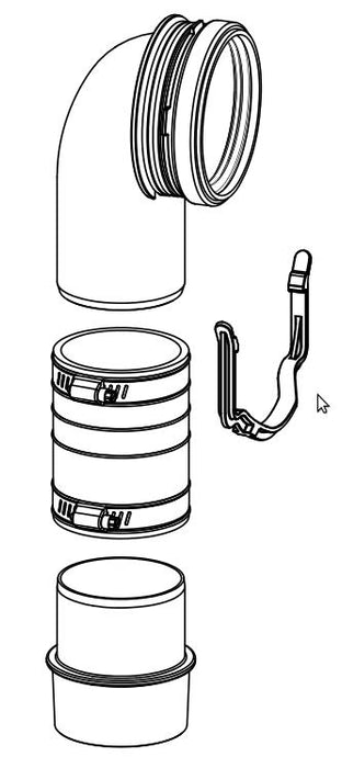 Toto THU343 Outlet Assembly (2 inch x 4 inch) for In-Wall Tank System