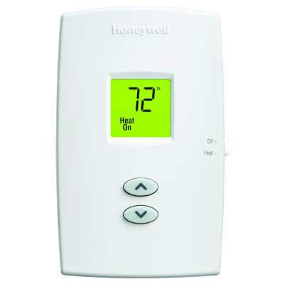 Honeywell TH1100DV1000/U PRO 1000 Vertical Non-Programmable Thermostat - Heat Only - White