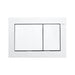 Toto YT800#WH Rectangle Dual Button Push Plate For In-Wall Tank System - White