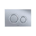 Toto YT930#MS Basic Round Dual Flush Actuator Plate - Matte Silver